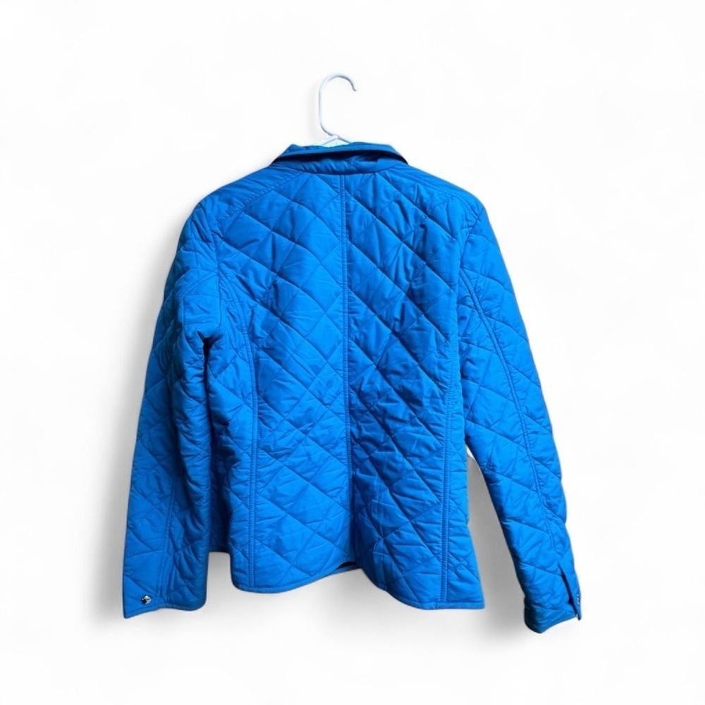 ⛱️🔥Ralph Lauren - Blue Quilted Snap Front Jacket - L - Picture 3 of 4